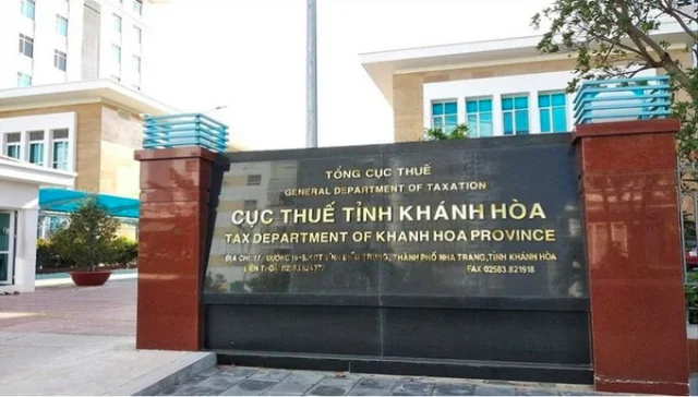 Cục thuế tỉnh Kh&aacute;nh H&ograve;a. Ảnh: MXH