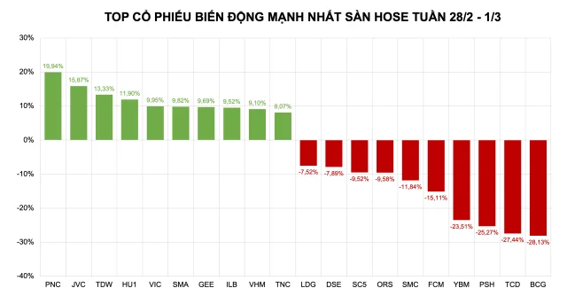 Cổ phiếu tăng mạnh: VIC vọt lên nhờ hiệu ứng Vinpearl, BCG và TCD chìm sâu - Ảnh 1