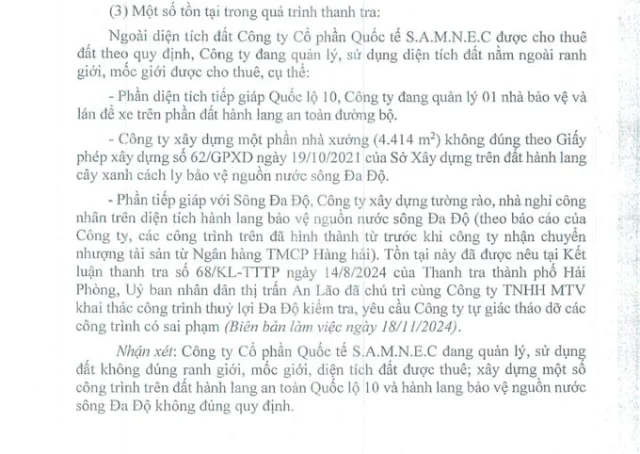 Hải Phòng: Loạt vi phạm đất đai, xây dựng của Công ty Quốc tế S.A.M.N.E.C - Ảnh 2