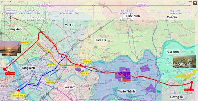 Đầu tư 56.200 tỷ làm đường dài 33km nối sân bay Gia Bình với Hà Nội - Ảnh 1