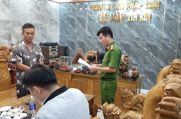 Phan Đ&igrave;nh T&iacute;n thời điểm bị bắt (ảnh CA)