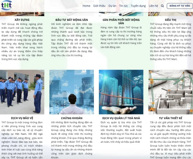 C&aacute;c lĩnh vực hoạt động của&nbsp;THT Group