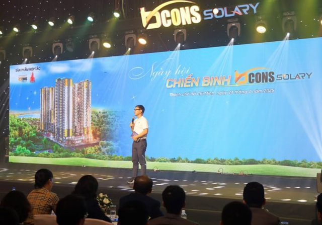 &Ocirc;ng L&ecirc; Như Thạch, Chủ tịch HĐQT Tập đo&agrave;n Bcons ph&aacute;t biểu tại sự kiện