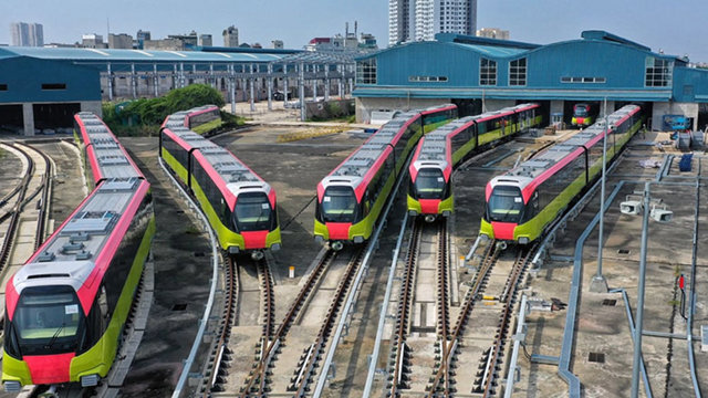 Đường sắt đ&ocirc; thị ga H&agrave; Nội - Ho&agrave;ng Mai thuộc dự &aacute;n tuyến đường sắt số 3 Nhổn - ga H&agrave; Nội - Ho&agrave;ng Mai d&agrave;i 26km.