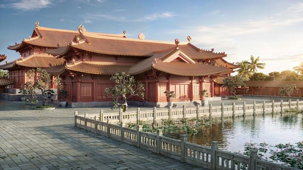 Lịch sử v&agrave; nghệ thuật kiến tr&uacute;c thời L&yacute; - Trần (thế kỷ XI-XIV) được t&aacute;i hiện