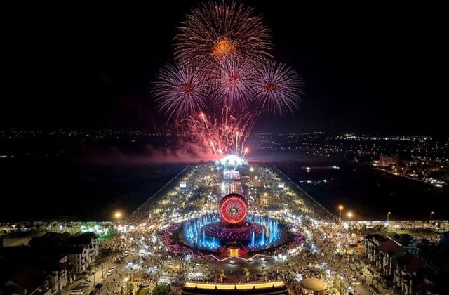Chuỗi ph&aacute;o hoa sẽ được triển khai tại Quảng trường C&ocirc;ng vi&ecirc;n Lễ hội (KĐT Sun Urban City)