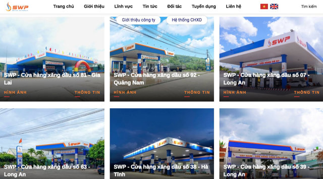 C&ocirc;ng ty TNHH Xăng dầu T&acirc;y Nam S.W.P sở hữu 126 cửa h&agrave;ng xăng dầu v&agrave; 189 đại l&yacute; b&aacute;n lẻ trải d&agrave;i khắp cả nước &nbsp;