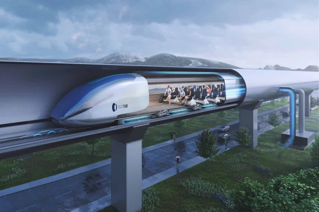 T&agrave;u cao tốc c&ocirc;ng nghệ hyperloop hiện đang được nghi&ecirc;n cứu.