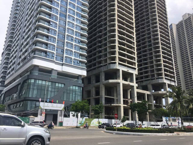 Mặt tiền đường V&otilde; Nguy&ecirc;n Gi&aacute;p của dự &aacute;n