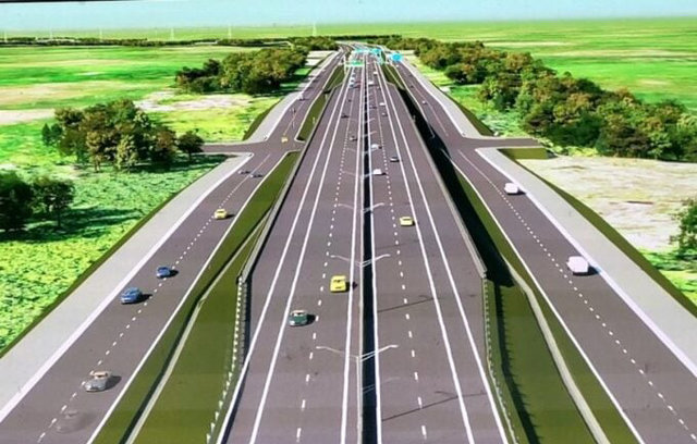 Phối cảnh cao tốc Tp.HCM - Thủ Dầu Một - Chơn Th&agrave;nh đi qua B&igrave;nh Phước. Ảnh: Chủ đầu tư