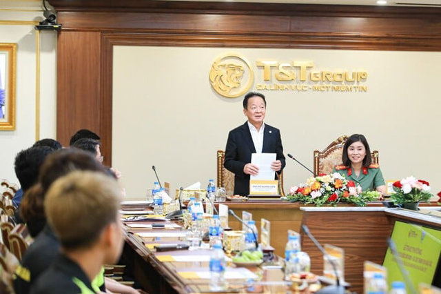 &Ocirc;ng Đỗ Quang Hiển, Nh&agrave; s&aacute;ng lập, Chủ tịch Điều h&agrave;nh Tập đo&agrave;n T&amp;T Group ph&aacute;t biểu tại sự kiện &nbsp;