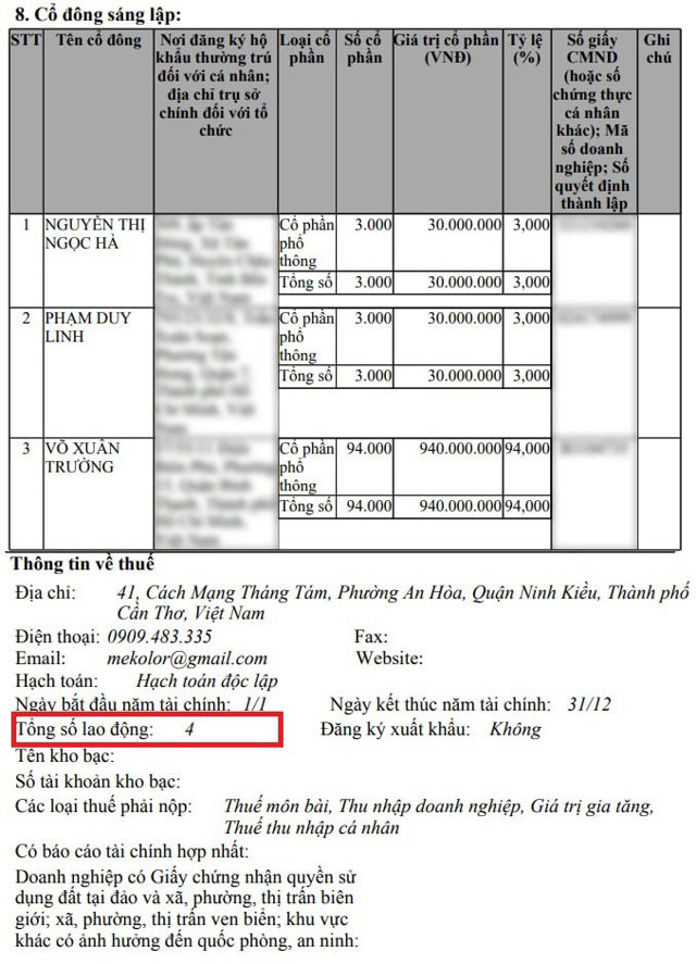 Th&ocirc;ng tin về C&ocirc;ng ty cổ phần Mekolor. &nbsp;