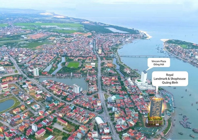 Vị tr&iacute; x&acirc;y dựng Shophouse Royal Landmark Quảng B&igrave;nh tại TP. Đồng Hới