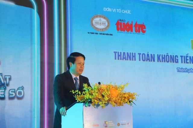 Ph&oacute; thống đốc Ng&acirc;n h&agrave;ng Nh&agrave; nước Phạm Tiến Dũng tại hội thảo. (Ảnh: TB - TBNH)