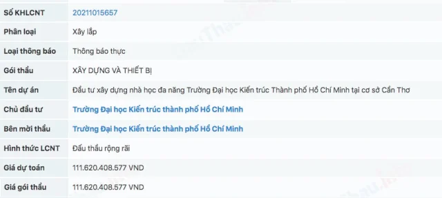 C&ocirc;ng ty cổ phần Đầu tư x&acirc;y dựng Số 14 từng tr&uacute;ng g&oacute;i thầu trị gi&aacute; hơn 100 tỷ đồng &nbsp;