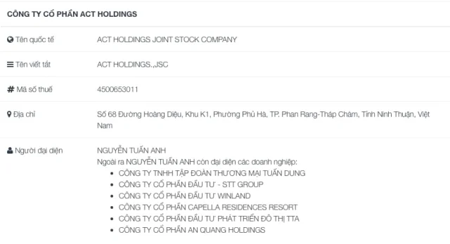 Tìm hiểu về ACT Holdings, chủ đầu tư Khu đô thị Đầm Cà Ná 4.500 tỷ - Ảnh 3