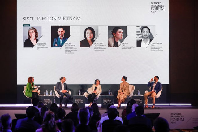Bagrave; Thi Anh Đagrave;o, Giaacute;m đốc Khối Marketing Masterise Group đatilde; coacute; nhiều chia sẻ giaacute; trị tại Branded Residences Forum Asia 2025