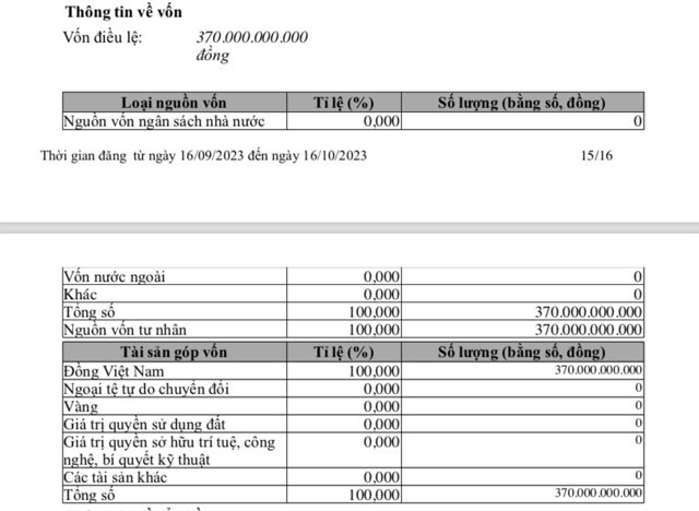 Ng&agrave;y 15/9/2023, C&ocirc;ng ty cổ phần Ph&aacute;t triển hạ tầng v&agrave; đ&ocirc; thị Ho&agrave;ng Huy đổi t&ecirc;n th&agrave;nh C&ocirc;ng ty cổ phần đầu tư Golf Cồn V&agrave;nh. C&ocirc;ng ty cũng tăng vốn điều lệ l&ecirc;n 370 tỷ đồng.