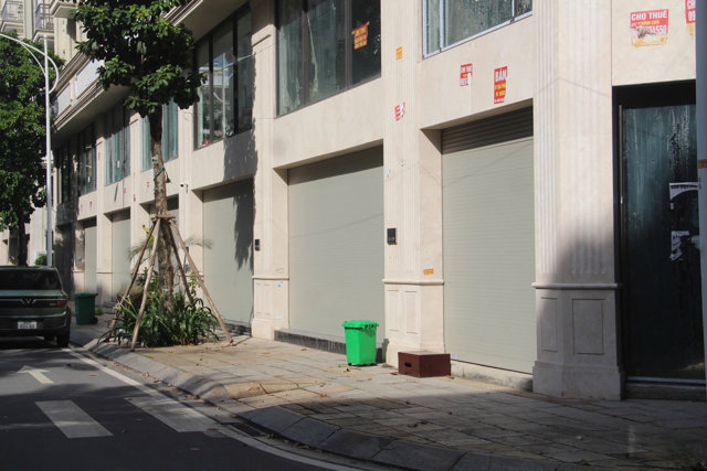 Dự &aacute;n shophouse tại khu đ&ocirc; thị Him Lam (Văn Ph&uacute; - H&agrave; Đ&ocirc;ng, H&agrave; Nội). Ảnh: Linh Chi