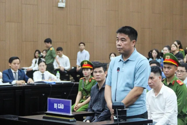 Bị c&aacute;o Nguyễn Văn Hậu tại to&agrave;