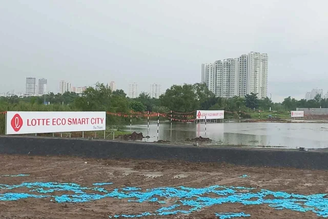 Dự &aacute;n Khu phức hợp Lotte Eco Smart City của Tập đo&agrave;n Lotte với mức thu tiền sử dụng đất dự kiến l&agrave; hơn 16.000 tỷ đồng.
