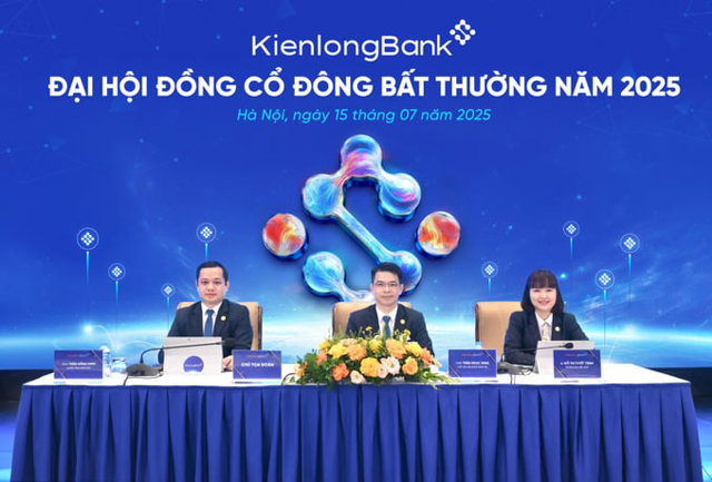 To&agrave;n cảnh Đại hội đồng cổ đ&ocirc;ng bất thường 2025 KienlongBank. Ảnh: KLB