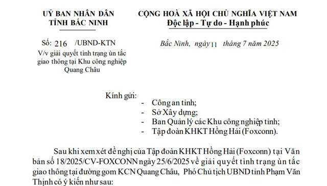 94.000 nhân sự bị tắc đường, 'đại bàng' Foxconn kêu khó lên tỉnh Bắc Ninh - Ảnh 1