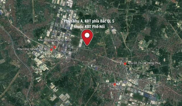 Vị tr&iacute; dự &aacute;n nằm s&aacute;t trục tỉnh lộ ĐT 380 v&agrave; đường trung t&acirc;m thị x&atilde; Mỹ H&agrave;o cũ.