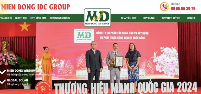 C&ocirc;ng ty cổ phần Tập đo&agrave;n đầu tư X&acirc;y dựng v&agrave; ph&aacute;t triển C&ocirc;ng nghiệp Miền Đ&ocirc;ng được vinh danh thương hiệu mạnh quốc gia 2024. &nbsp;