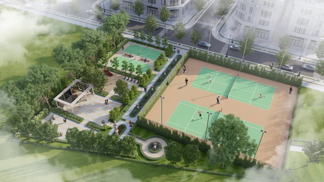 S&acirc;n thể thao Athens l&agrave; 1 trong số 108+ tiện &iacute;ch tại KĐT Danko Riverside &nbsp;