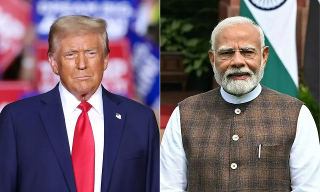 Tổng thống Mỹ Donald Trump v&agrave;&nbsp;Thủ tướng Ấn Độ Narendra Modi.