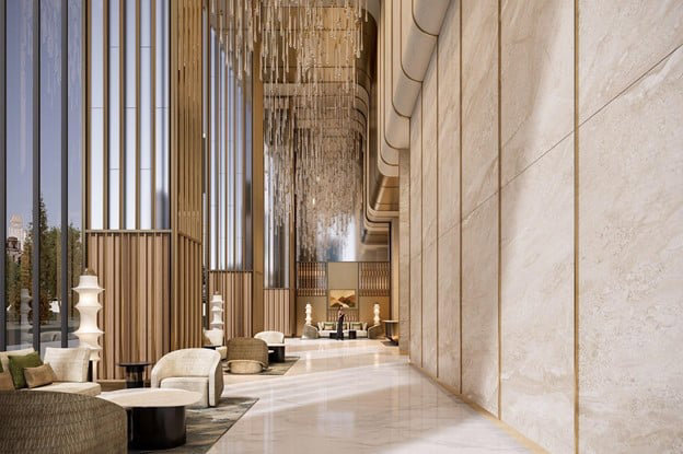 Sun Feliza Suites sở hữu sảnh đ&oacute;n cao tới 14m, lần đầu ti&ecirc;n xuất hiện tại Cầu Giấy. (Ảnh: Sun Property) &nbsp;