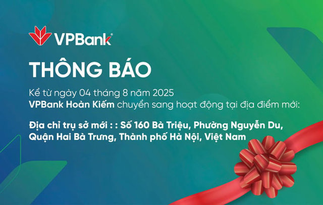 VPBank Hoàn Kiếm hoạt động tại địa điểm mới - Ảnh 1