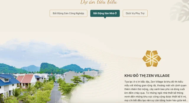 Khu đ&ocirc; thị&nbsp;Zen Village.