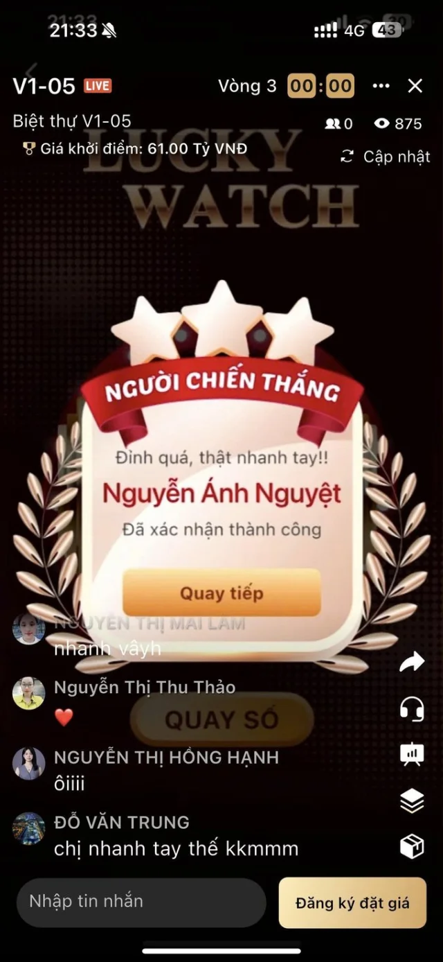 Chị Nguyễn &Aacute;nh Nguyệt - một trong những kh&aacute;n giả may mắn nhận 20 triệu đồng trong phi&ecirc;n livestream tối ng&agrave;y 5/8 &nbsp;