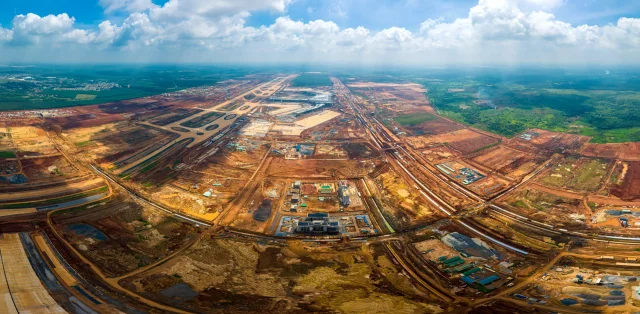 Toàn cảnh đại công trường Sân bay Long Thành vào giai đoạn nước rút - Ảnh 18