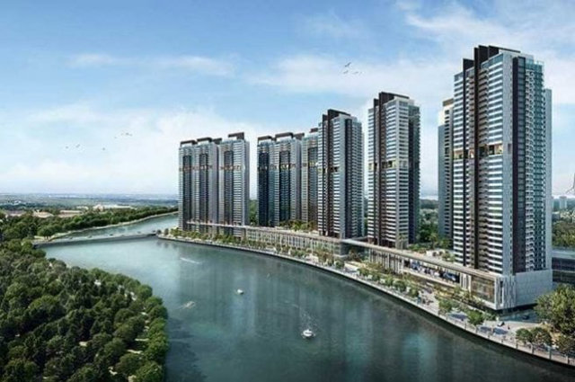 Phối cảnh dự &aacute;n Olalani Riverside Tower