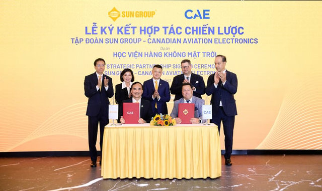 Sun Group ch&iacute;nh thức k&yacute; hợp t&aacute;c chiến lược với Canadian Aviation Electronics Ltd v&agrave;o 25/8/2025