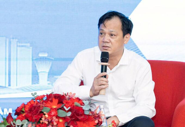 &Ocirc;ng Chử Văn Hải, Trưởng ph&ograve;ng Quản l&yacute;, ph&aacute;t triển nh&agrave; ở x&atilde; hội, Cục Quản l&yacute; nh&agrave; v&agrave; thị trường bất động sản, Bộ X&acirc;y dựng tại hội thảo. (Ảnh: BTC)