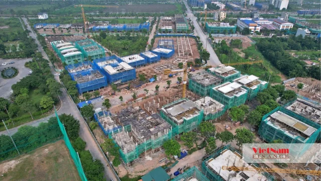 Khu đô thị Thanh Hà: Đại công trường rầm rộ thi công sau nhiều năm 'đóng băng' - Ảnh 13