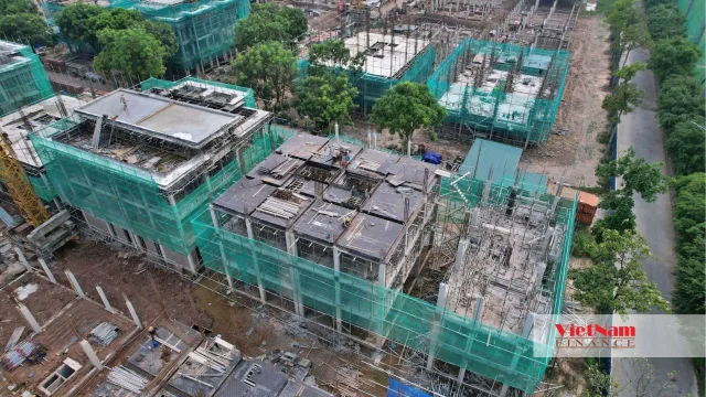 Khu đô thị Thanh Hà: Đại công trường rầm rộ thi công sau nhiều năm 'đóng băng' - Ảnh 12