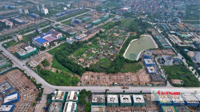 Khu đô thị Thanh Hà: Đại công trường rầm rộ thi công sau nhiều năm 'đóng băng' - Ảnh 9