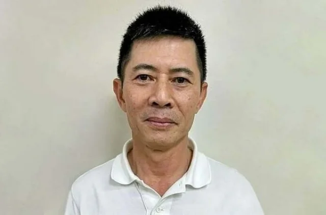 &Ocirc;ng chủ Tập đo&agrave;n Thuận An Nguyễn Duy Hưng l&uacute;c bị bắt. Ảnh: Bộ C&ocirc;ng an