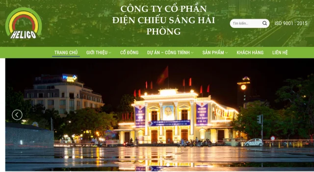 Website c&ocirc;ng ty Điện chiếu s&aacute;ng Hải Ph&ograve;ng. &nbsp;